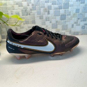 Nike Tiempo Legend 9 Elite Q FG Soccer Cleat- Space Purple/White/